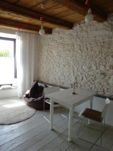 Χώρος καθιστικού στο Galeriezimmer im Jurahaus