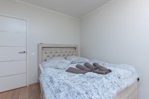 Postelja oz. postelje v sobi nastanitve Padriku Apartment with a balcony,near to central,Self Check In 24 7,FREE Parking