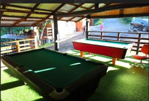 Biliár nebo kulečník v ubytování Vista Montaña Jimenoa De La Rosa