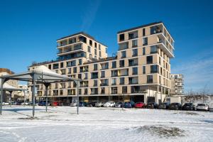BNB New Beautiful Apartment in the Center of Ostrava with option Garage Parking v zimě