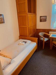 Postel nebo postele na pokoji v ubytování Haus Heidetal