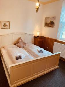 Postel nebo postele na pokoji v ubytování Haus Heidetal