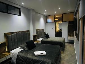 Postel nebo postele na pokoji v ubytování Hotel luxury Z