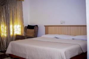 Postel nebo postele na pokoji v ubytování Manhattan hotel