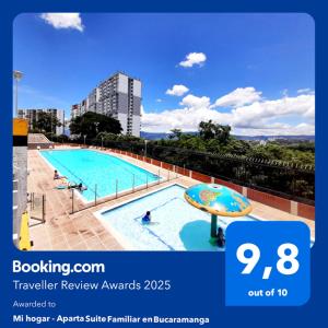Bazén v ubytování Mi hogar - Apartamento Suite Familiar en Bucaramanga nebo v jeho okolí