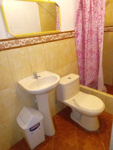 Koupelna v ubytování Hotel D'Gloria