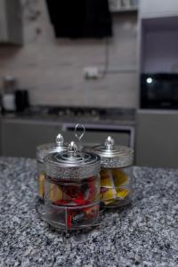 Cuisine ou kitchenette dans l'établissement Agape Villa