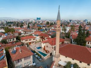 Nespecifikovaný výhled na destinaci Antalya nebo výhled na město při pohledu z hotelu
