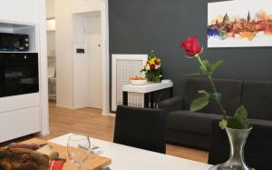 TV a/nebo společenská místnost v ubytování Casetta Garbatella