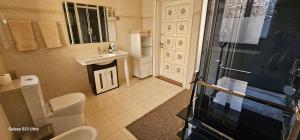 Koupelna v ubytování Honey Apartments Almaty