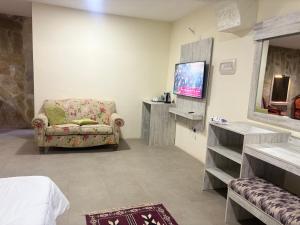 Telewizja i/lub zestaw kina domowego w obiekcie Qastal Zaman