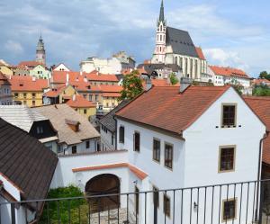 Výhľad na mesto Český Krumlov alebo výhľad na mesto priamo z penziónu