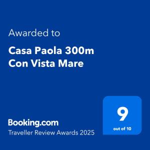 une capture d'écran d'un téléphone avec le texte attribué à casa papa dans l'établissement Casa Paola 300m Con Vista Mare, à Costa Rei