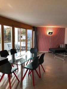 Χώρος καθιστικού στο Ferienwohnung mit privater Sauna und direktem Zugang zur Skipiste