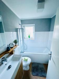 Koupelna v ubytování BÄRENALP Ferienwohnen