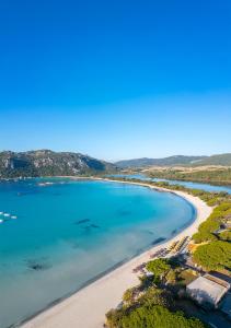 an aerial view of a beach and the ocean at Costa Nera Beach House in Porto-Vecchio +2 photos