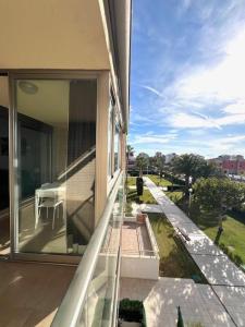 En balkon eller terrasse på Apartamento Boutique Jardines