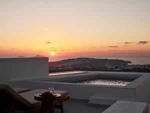 a view of a sunset from a villa at Ark in Pirgos