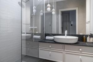 Kúpeľňa v ubytovaní RentPlanet - Apartament Szczytnicka