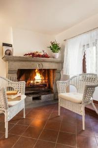 Posezení v ubytování B&B I Tre Camini