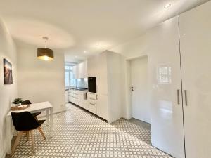 Eldhús eða eldhúskrókur á Business Apartment ZIMMERzuVERMIETEN in Solothurn
