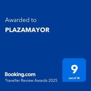 Certifikát, ocenenie alebo iný dokument vystavený v ubytovaní PLAZAMAYOR