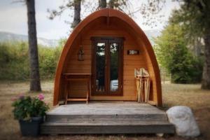 Zahrada ubytování Cabane en bois POD 2
