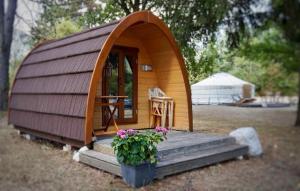 Zahrada ubytování Cabane en bois POD 2