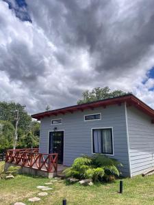 Zahrada ubytování Cabaña playa Chauquen, Panguipulli