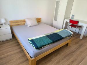 Postel nebo postele na pokoji v ubytování Stille Ecke