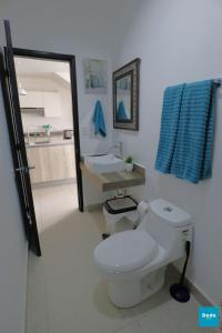 Koupelna v ubytování Residencial privado con alberca + 46 fotografií