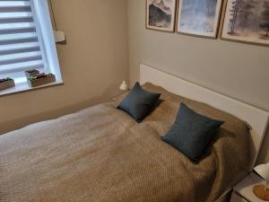 Postel nebo postele na pokoji v ubytování Apartament Pod jeleniem