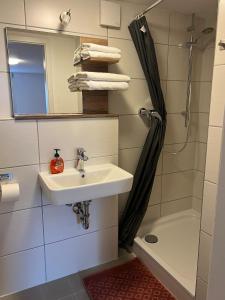 Ванная комната в Ferienwohnung 3 Löhr Koblenz