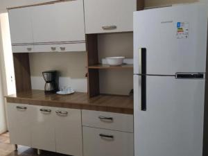 Kuchyň nebo kuchyňský kout v ubytování Flat Central
