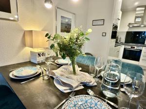 Köök või kööginurk majutusasutuses Haus Meerzeit - Altfunixsiel