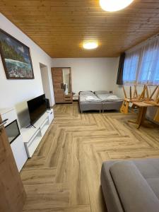 Camera con 2 Letti e TV a schermo piatto di Pension Balm a Meiringen