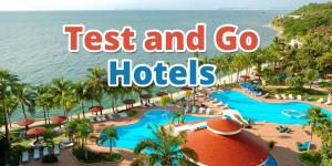 an image of a resort with the words test and go hotels at test etablissement in Sfax