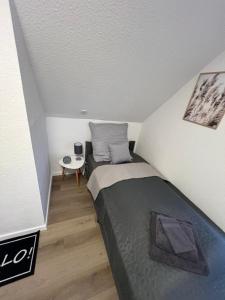 Postel nebo postele na pokoji v ubytování ElasFerienhaus