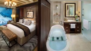 Llit o llits en una habitació de Kempinski Hotel Mall of the Emirates, Dubai