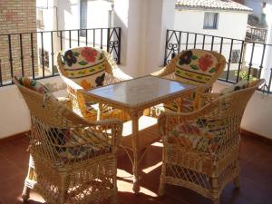Χώρος καθιστικού στο Apartamentos Serrano