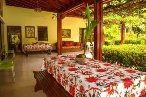 Katil atau katil-katil dalam bilik di Elegante villa con entrada y salida 100 por ciento flexible +55 gambar