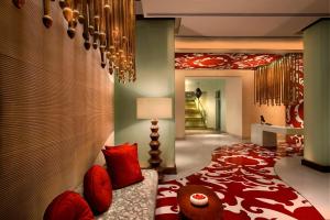 Een bed of bedden in een kamer bij ITC Mughal, A Luxury Collection Resort & Spa, Agra