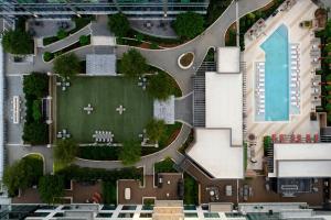 an overhead view of a building with a park at Epicurean Atlanta, Autograph Collection in Atlanta