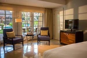 Televiisor ja/või meelelahutuskeskus majutusasutuses Renaissance Cairo Mirage City Hotel