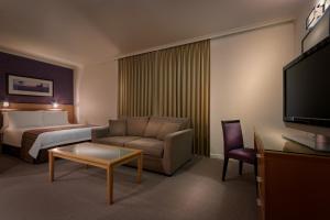 TV a/nebo společenská místnost v ubytování BEST WESTERN PLUS Travel Inn