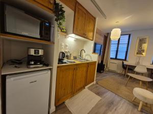Kuchyň nebo kuchyňský kout v ubytování Cosy appartement Embrun centre + 9 fotografií