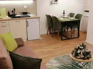 Kuchyň nebo kuchyňský kout v ubytování Apartman Pahuljica Tara