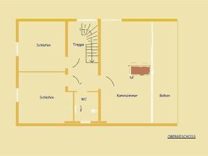 Grundriss der Unterkunft Ferienhaus mit Reetdach Gerdi