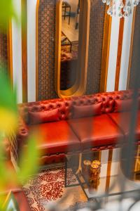 Χώρος καθιστικού στο BRĂAT Hôtel