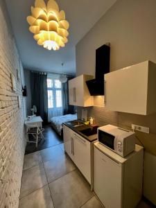 Η κουζίνα ή μικρή κουζίνα στο AMETYST Apartment